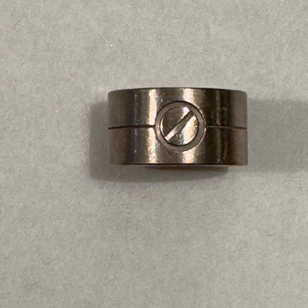 Cartier High LOVE wide band ring  in 18k white gold - Size 6.5 - Picture 3 of 4